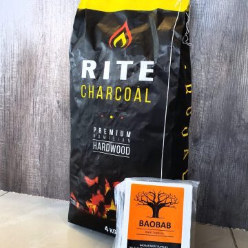Charcoal 4kg and Firelighter Combo